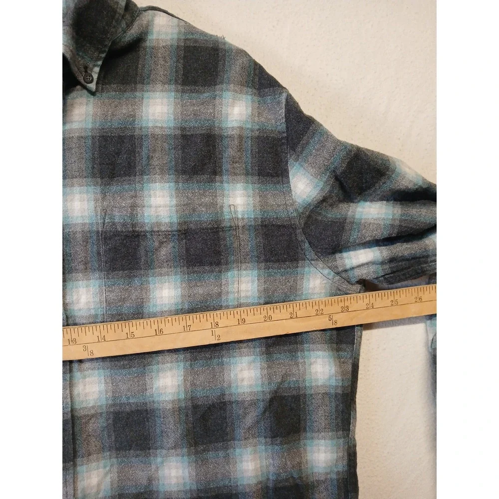Pendleton‎ cotton flannel button up mens large -Flaw